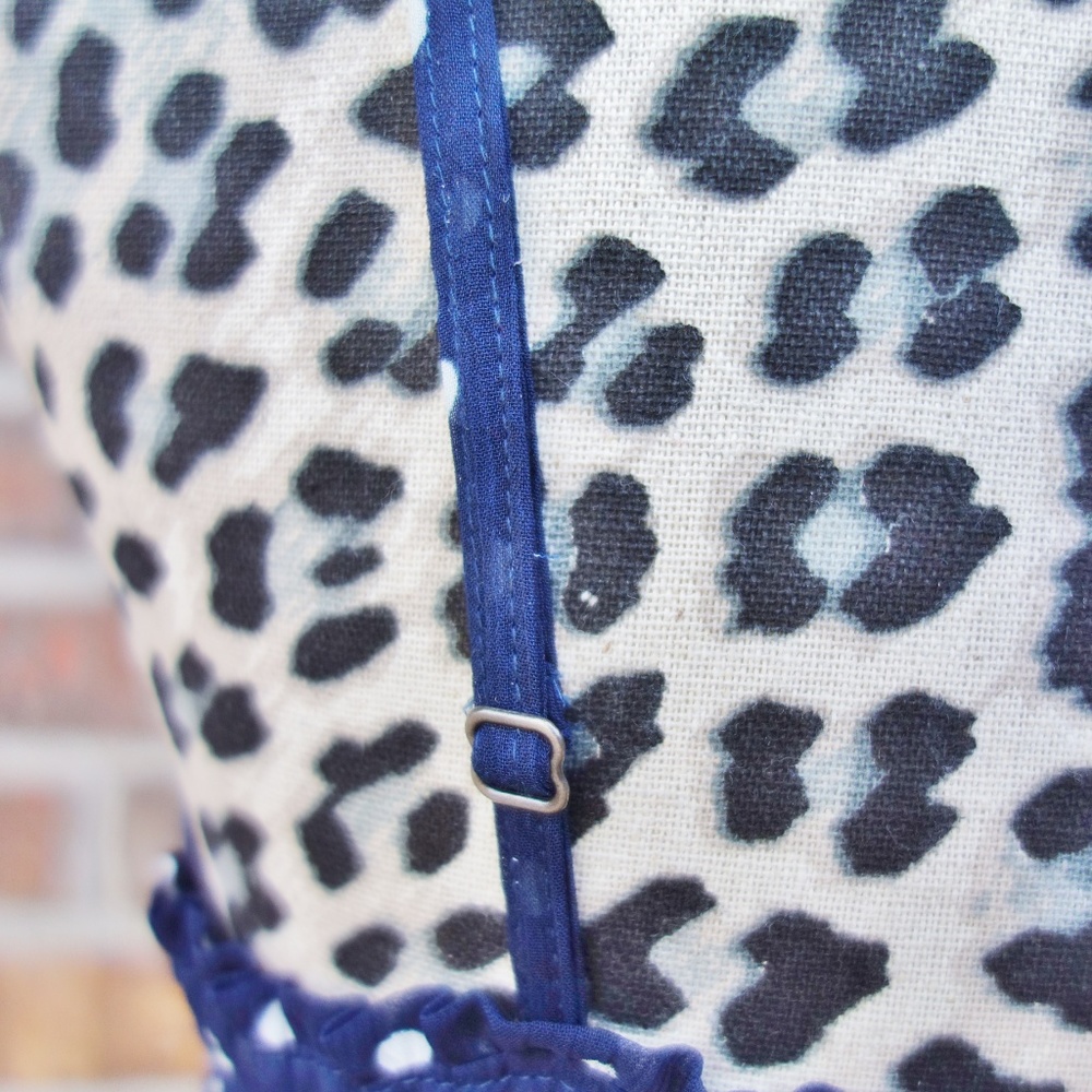 Hollister Navy & White Polka Dot Dress - Medium - Picture 5 of 7